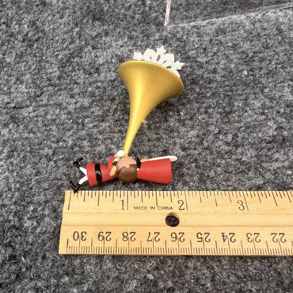 2014 Hallmark Sound The Trumpet Limited Edition Miniature Ornament LPR3353 New